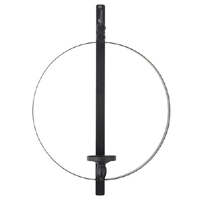 21" Black Ring Wall Sconce