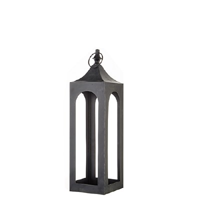 21" Black Metal Lantern