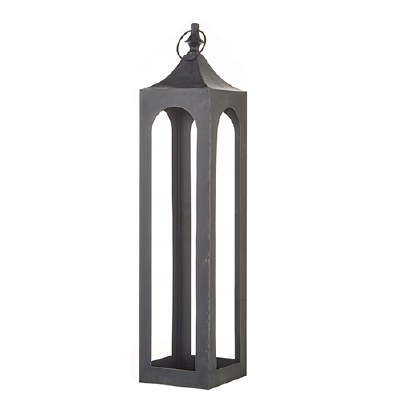 29" Black Metal Lantern