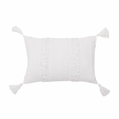14" x 22" White Barton Decorative Pillow