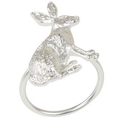 Silver Rabbit Napkin Ring