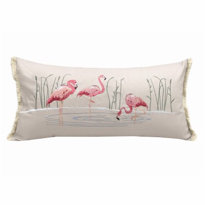 14" x 24" Flamingo Trio Decorative Pillow