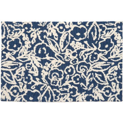 21" x 33" Fab Floral Blue Rug