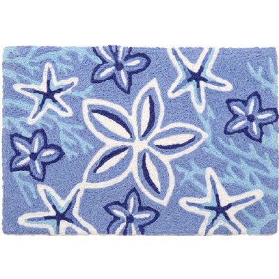 20" x 30" Blue Starfish and Coral Rug