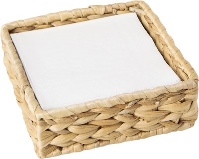 5" Sq Natural Woven Beverage Napkin Holder