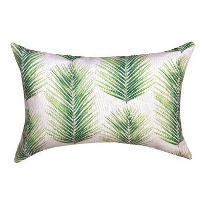 8 x 12 Green Palm Fronds Decorative Pillow