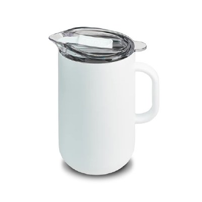 Two Liter White Insulated Pitcher