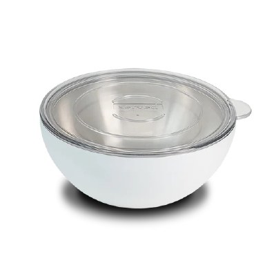 10" Round White Insulated Bowl