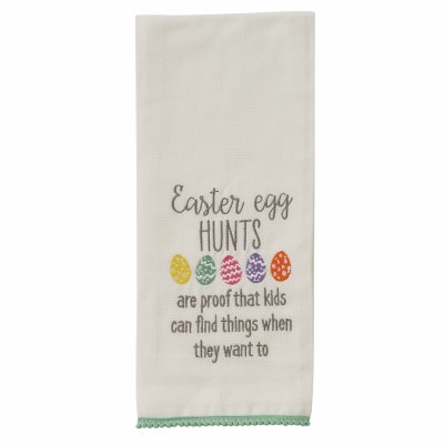 28" x 18" Easter Egg Hunts Kitchen Towel