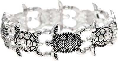 Distressed Silver Turtle Bracelet
