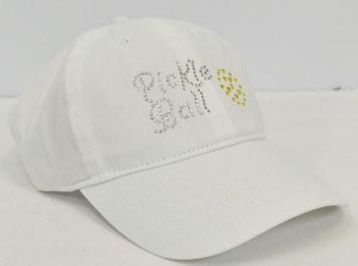 White and Yellow Pickleball Hat