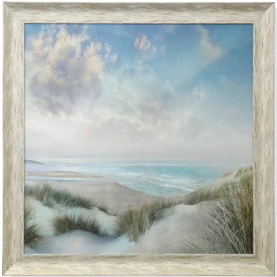 41" Sq Beach Grass on the Coast Gel Framed Print