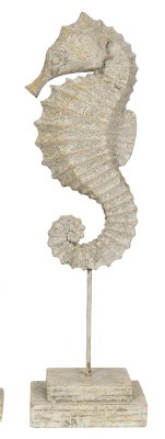 23" Beige Seahorse on a Stand