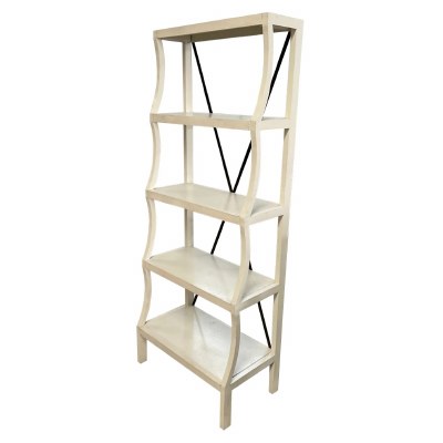 72" Light Gray Four Shelf Unit