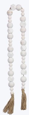 33" White Bead Strand