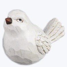 5" White Bird With Head Up