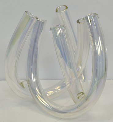 9" Clear Glass Tube Vase