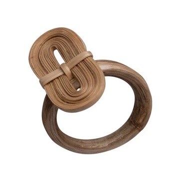 2" Natural Oval Rattan Napkin Ring