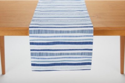 72" Blue and White Southport Table Runner