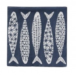 5" Square Holy Mackerel Beverage Napkin