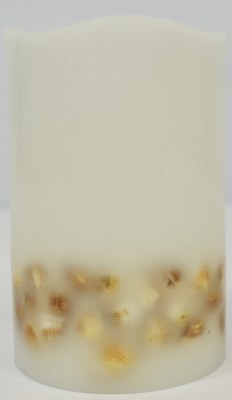 4" x 6" LED Shells Pillar Candle