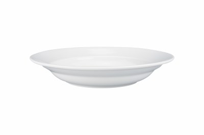 10" Round White Ceramic Soup Bowl