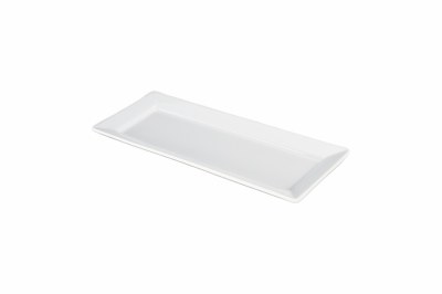 5" x 12" White Ceramic Platter