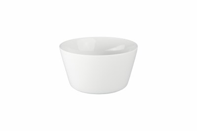 5" Round White Ceramic Souffle Bowl