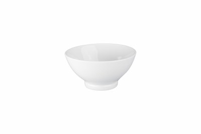 6" Round White Ceramic Rice Bowl