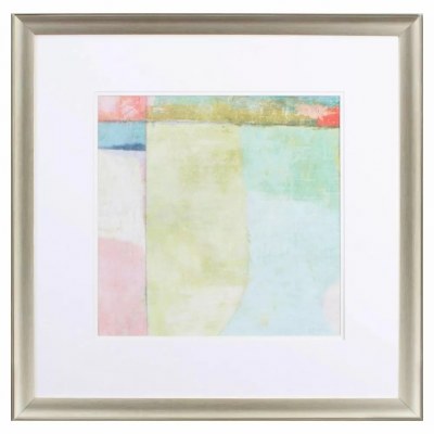 27" Sq Bon Bons 1 Silver Framed Print Under Glass