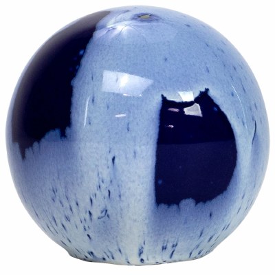 Small Dark Blue Ceramic Spots Orb