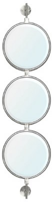 Three Silver Circle Mirrors