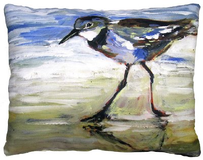 19" x 24" Blue Sandpiper Decorative Indoor/Outdoor Pillow