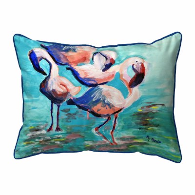 16" x 20" Dancing Flamingo Decorative Indoor/Outdoor Pillow