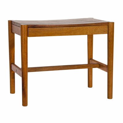 22" Brown Single Seat Wood Bench