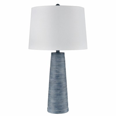 32" Dark Blue Cone Table Lamp