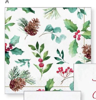 Holiday Pine Lunch Napkins