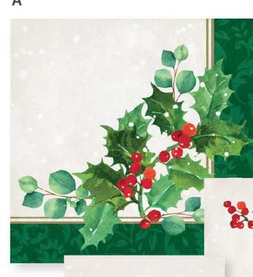 Holiday Holly Lunch Napkins