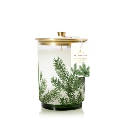 11.5 Oz Fraiser Fir Fragrance Glass Jar Candle With a Lid