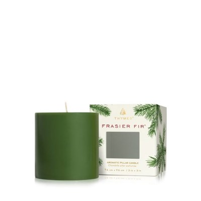 3" x 3" Green Fraiser Fir Fragrance Pillar Candle