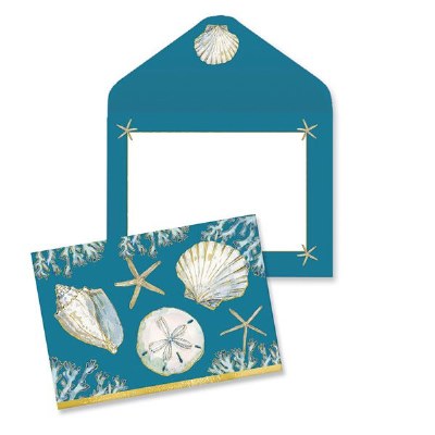 Box of 10 Playa Shells Note Cards With Envelopes