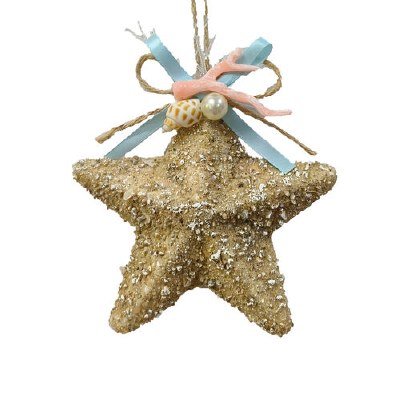 Sand Starfish Coastal Styrofoam Ornament
