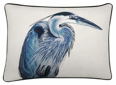 12" x 20" Blue Heron Decorative Pillow