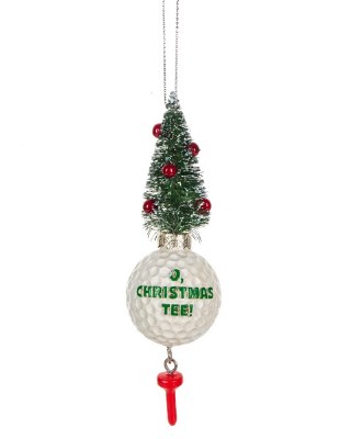5" "Christmas Tees" Golf Ball Ornament
