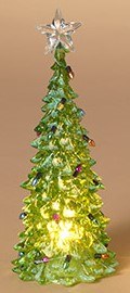 8" LED Green Acrylic Tree