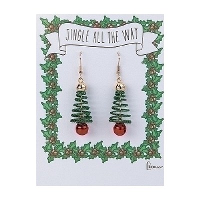 1" Jingle Bell Tree Earrings