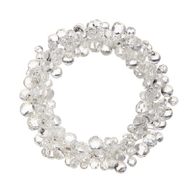 4" Opening Clear Bead Candle Ring