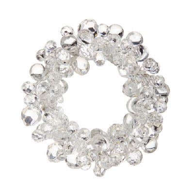 1.5" Opening Clear Bead Candle Ring