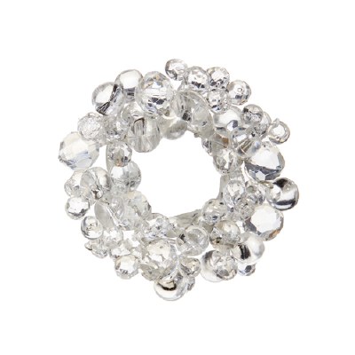 1" Opening Clear Bead Candle Ring
