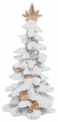 6" White Tree With an Eight Point Star